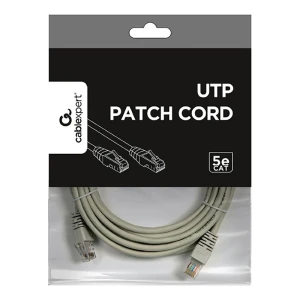 Patch cord cablexpert pp12-5m, cat5e utp, 5m, gri Thumbnail 5