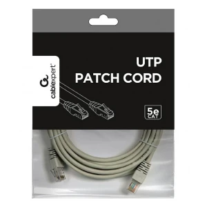 Patch cord cablexpert pp12-5m, cat5e utp, 5m, gri Thumbnail 2