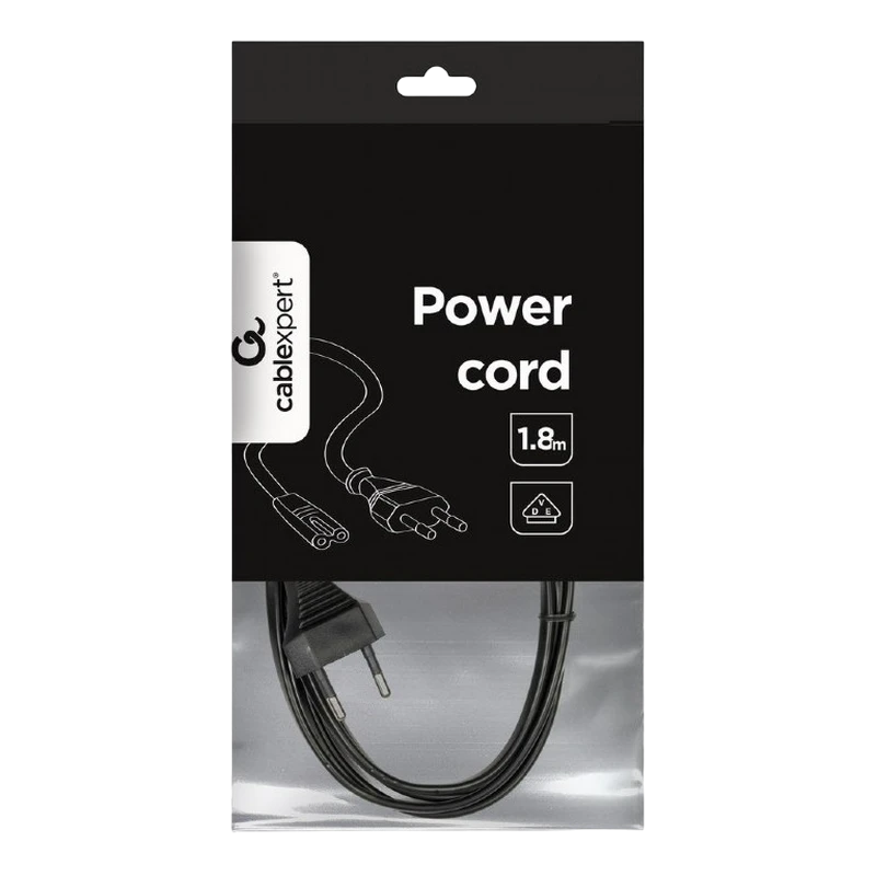 Cablu de alimentare cablexpert pc-184-vde, 1,8m, negru 4