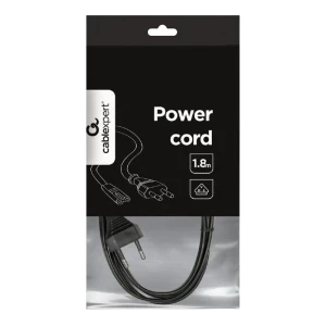 Cablu de alimentare cablexpert pc-184-vde, 1,8m, negru Thumbnail 4