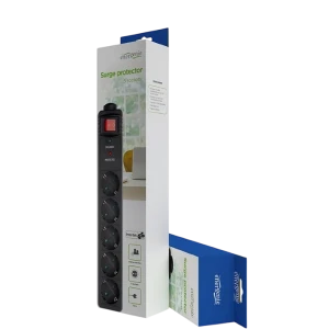 Сетевой фильтр gembird spg5-c-5, 5 розеток, 1.5м, чёрный Thumbnail 2
