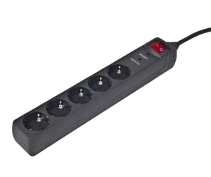 Prelungitor electric gembird spg5-c-5, 5 prize, 1.5m, negru