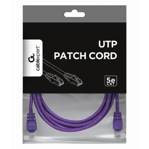 Patch cord cablexpert pp12-2m/v, cat5e utp, 2m, violet Thumbnail 2
