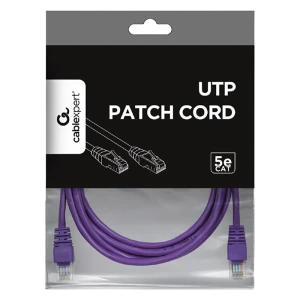 Patch cord cablexpert pp12-2m/v, cat5e utp, 2m, violet Thumbnail 3