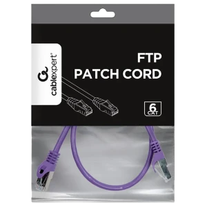 Патч-корд cablexpert pp6-0.5m/v, cat6 ftp , 0,5м, фиолетовый Thumbnail 4