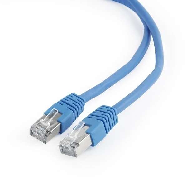 Патч-корд cablexpert pp6-3m/b, cat6 ftp , 3м, синий 4