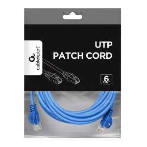 Патч-корд cablexpert pp6u-5m/b, cat6 utp, 5м, синий Thumbnail 2