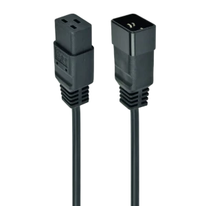 Шнур питания cablexpert pc-189-c19, 1,5м, чёрный Thumbnail 1