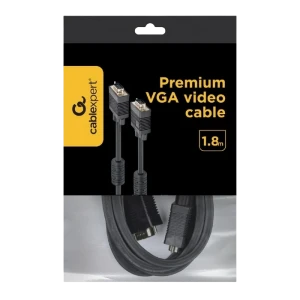 Cablu video cablexpert cc-ppvga-6b, vga d-sub (m) - vga d-sub (m), 1,8m, negru Thumbnail 2