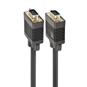 Видео кабель cablexpert cc-ppvga-6b, vga d-sub (m) - vga d-sub (m), 1,8м, чёрный