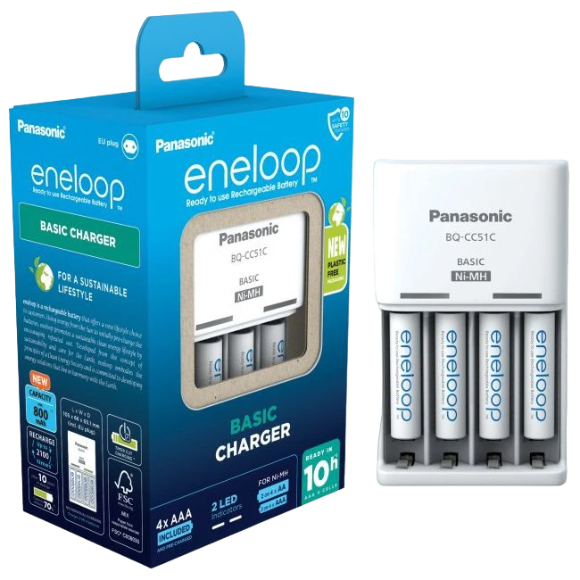 Зарядное устройство panasonic k-kj51mcd04e, белый 6