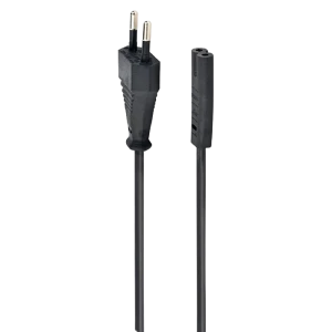 Шнур питания cablexpert pc-184/2, 1.8 м, чёрный