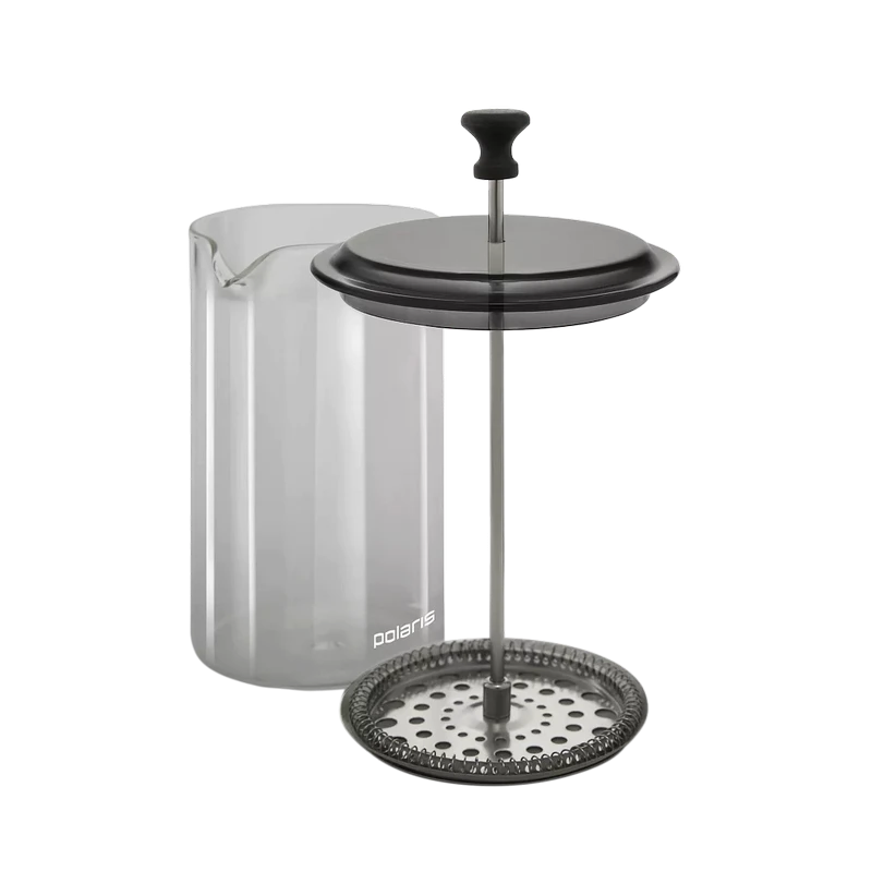 Cafetiera french press polaris graphit-1000fp, 1l, gri 2