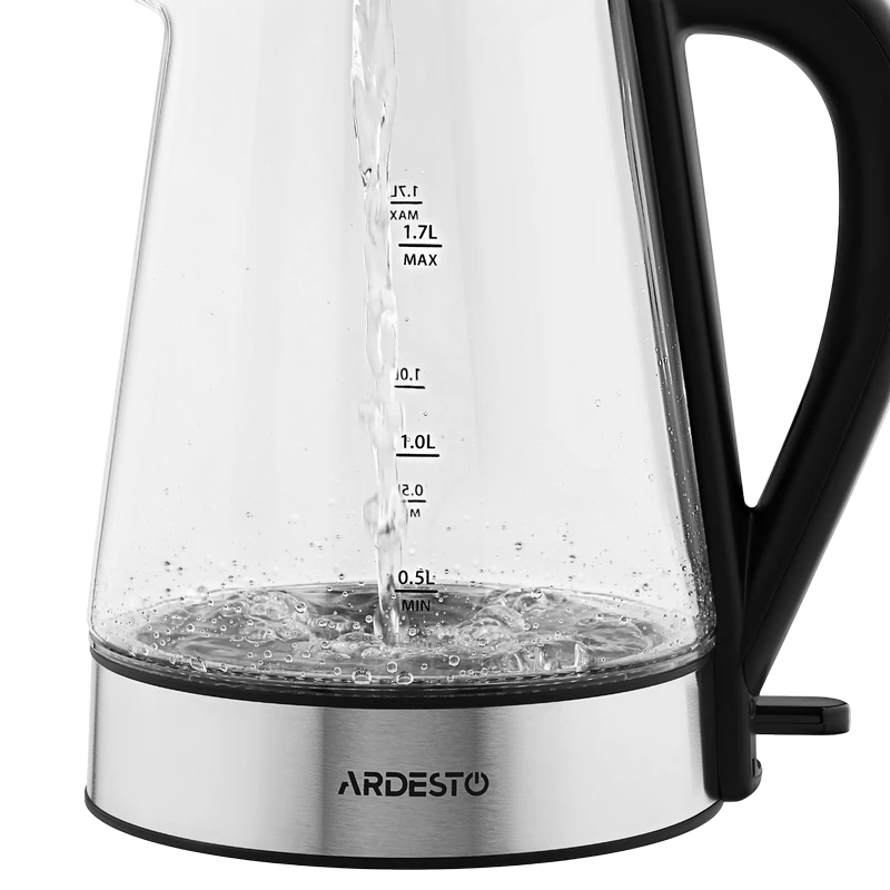 Электрочайник ardesto ekl-f110, нержавеющая сталь | черный 5