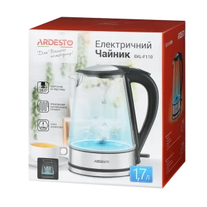 Электрочайник ardesto ekl-f110, нержавеющая сталь | черный Thumbnail 2