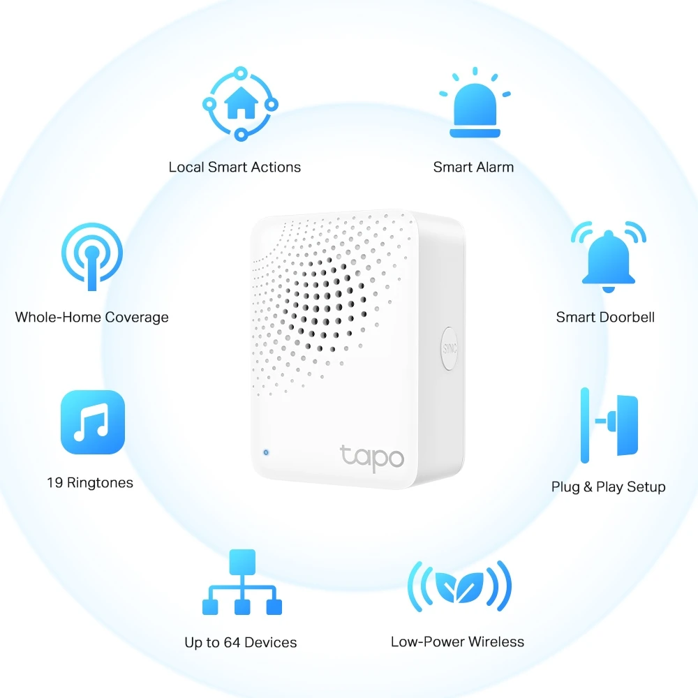 Центр управления tp-link tapo h100, белый 7