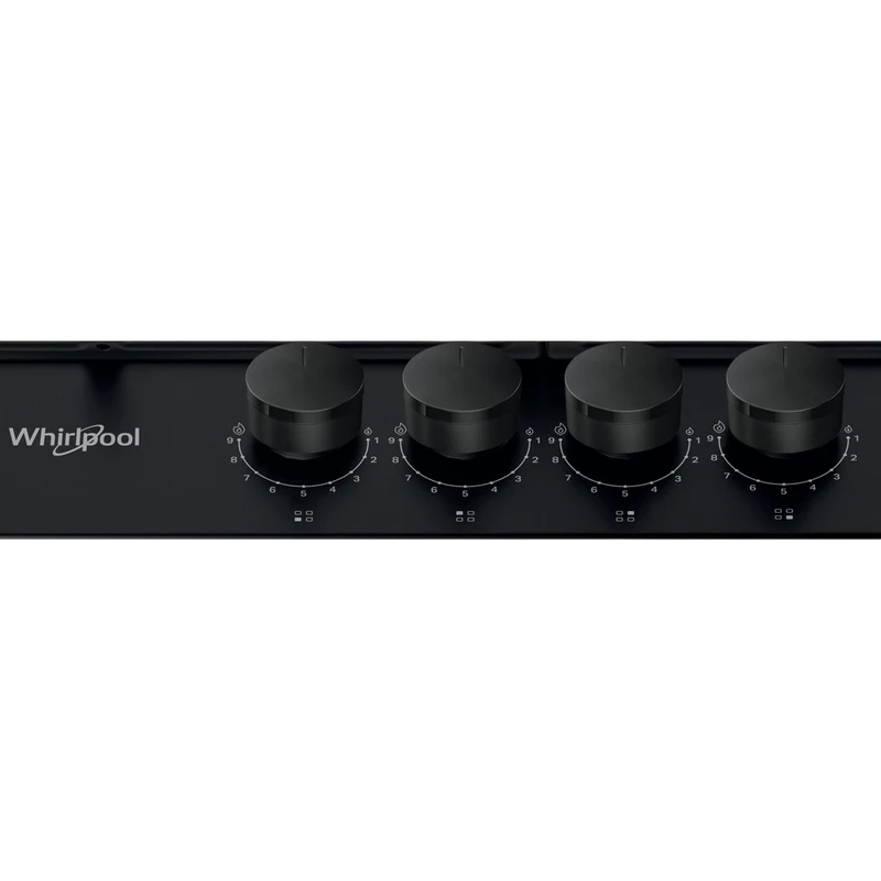 Plită pe gaz whirlpool tkrl 661 nb, negru 2