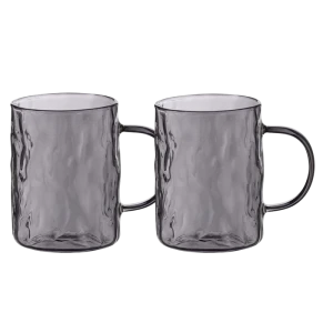 Set cupe ardesto shine ar2626gg, 260 ml, 2 bucs, gri