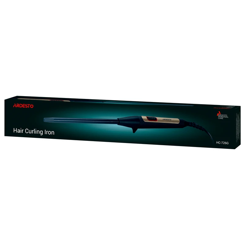 Плойка ardesto hc-726g, черный | золотистый 3