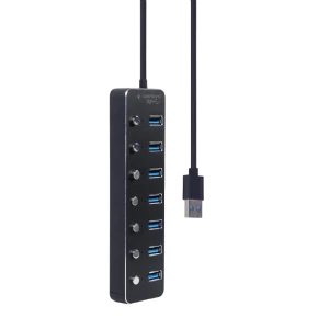 Adaptor hub gembird uhb-u3p7p-01, negru Thumbnail 7