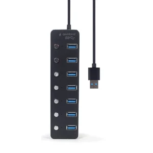 Adaptor hub gembird uhb-u3p7p-01, negru Thumbnail 5
