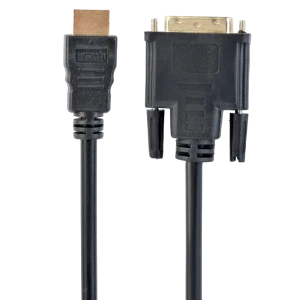 Видео кабель cablexpert cc-hdmi-dvi-10, hdmi (m) - dvi-i (m), 3м, чёрный Thumbnail 2