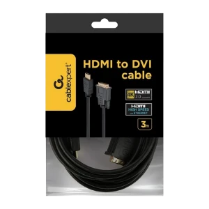 Cablu video cablexpert cc-hdmi-dvi-10, hdmi (m) - dvi-i (m), 3m, negru Thumbnail 3