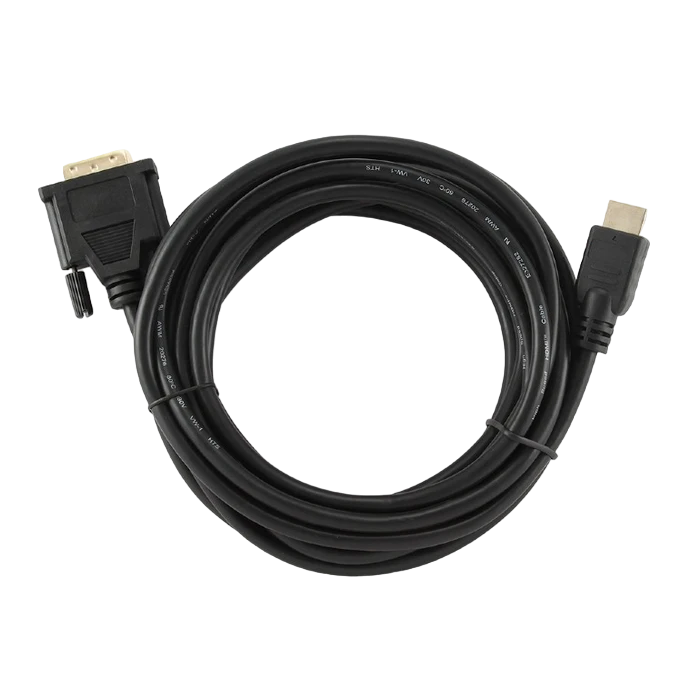 Видео кабель cablexpert cc-hdmi-dvi-15, hdmi (m) - dvi-i (m), 4,5м, чёрный 5