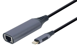 Адаптер usb cablexpert a-usb3c-lan-01, usb type-c (m) - , 0,15м, серый