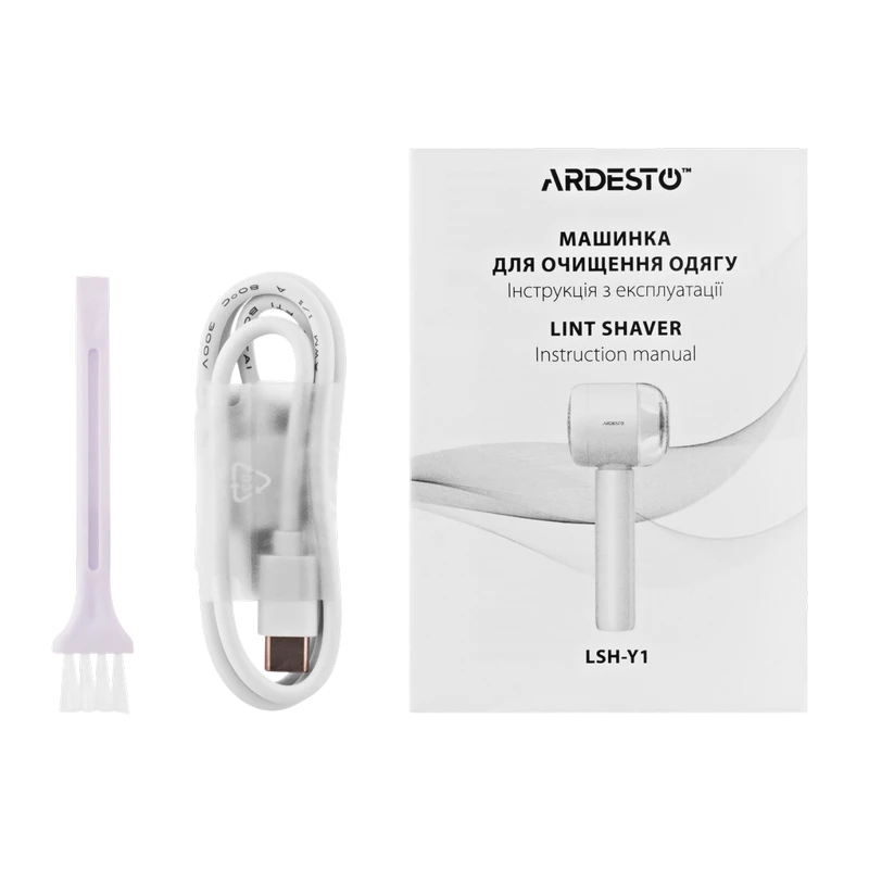 Машинка для удаления катышков ardesto lsh-y1, белый 10