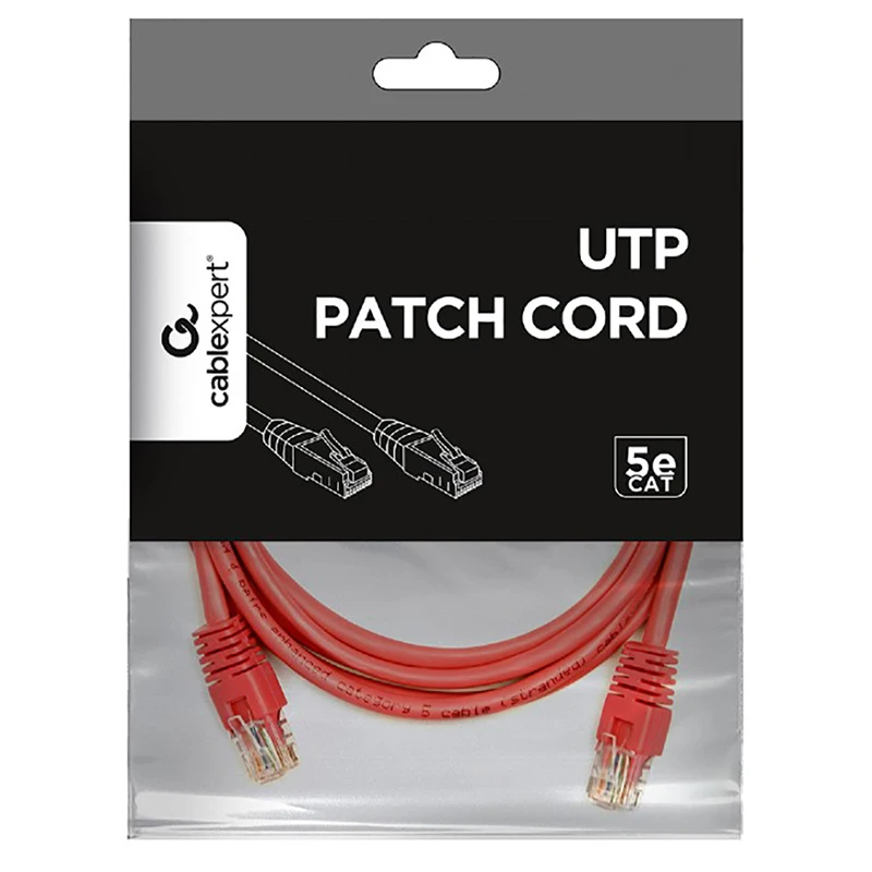 Patch cord cablexpert pp12-2m/ro, cat5e utp, 2m, roz 4