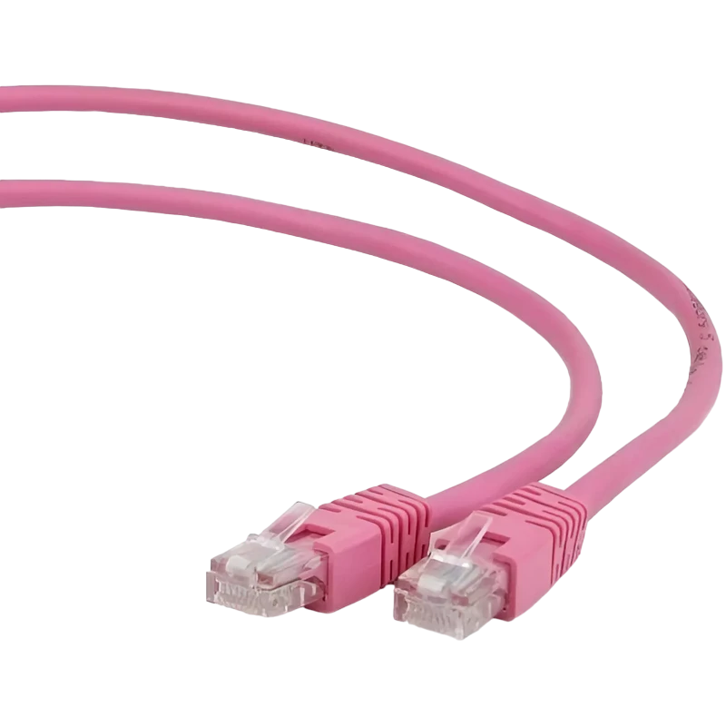 Patch cord cablexpert pp12-2m/ro, cat5e utp, 2m, roz 6