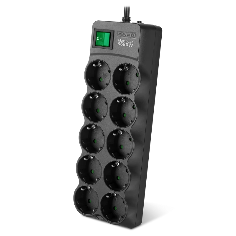 Prelungitor electric sven sf-10e-16, 10 prize, 3m, negru 6