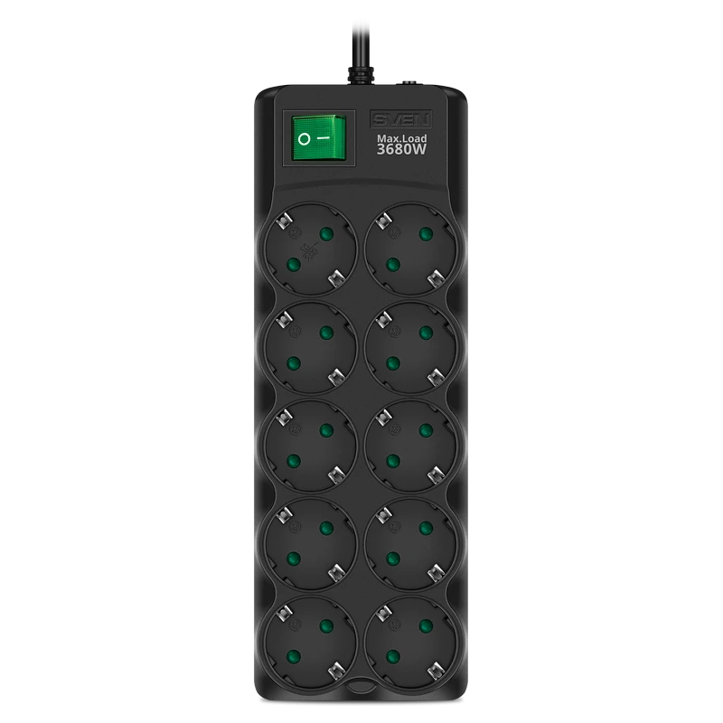 Prelungitor electric sven sf-10e-16, 10 prize, 3m, negru 9