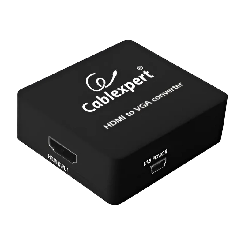 Видео/audio конвертер cablexpert dsc-hdmi-vga-001,  - vga d-sub + 3.5 mm jack, чёрный 6