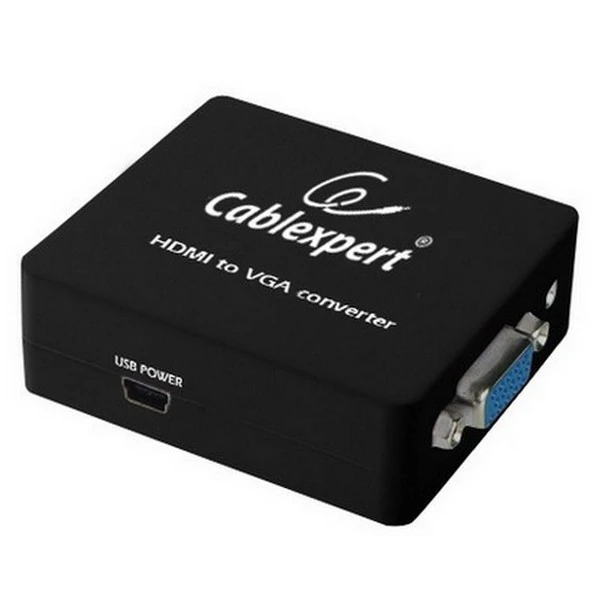 Видео/audio конвертер cablexpert dsc-hdmi-vga-001,  - vga d-sub + 3.5 mm jack, чёрный 2