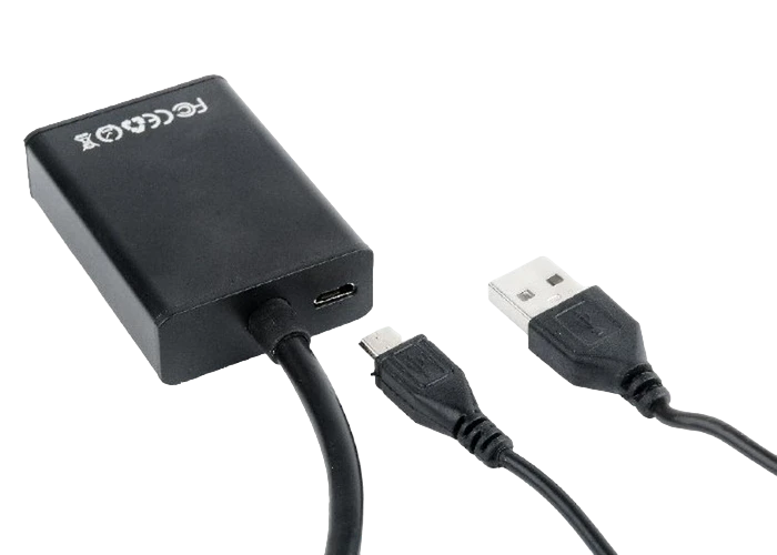 Видео/audio конвертер cablexpert a-vga-hdmi-01, vga d-sub + 3.5 mm jack - hdmi (f), 0,15м, чёрный 2