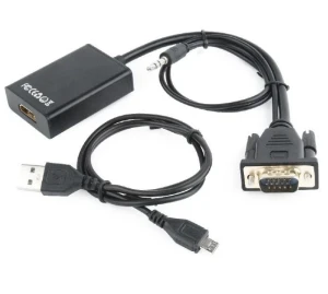 Видео/audio конвертер cablexpert a-vga-hdmi-01, vga d-sub + 3.5 mm jack - hdmi (f), 0,15м, чёрный Thumbnail 5