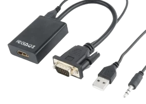Видео/audio конвертер cablexpert a-vga-hdmi-01, vga d-sub + 3.5 mm jack - hdmi (f), 0,15м, чёрный Thumbnail 7