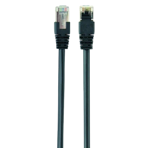 Патч-корд cablexpert pp22-0.5m/bk, cat5e ftp, 0,5м, чёрный