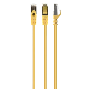 Патч-корд cablexpert pp6-1m/y, cat6 ftp , 1м, жёлтый