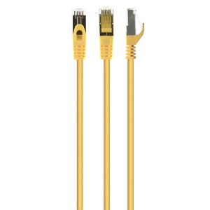 Патч-корд cablexpert pp6-1m/y, cat6 ftp , 1м, жёлтый