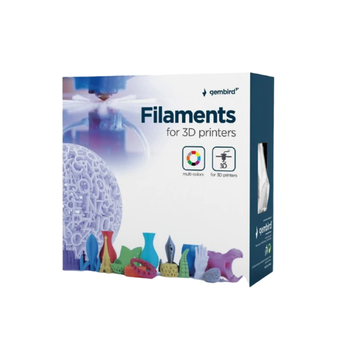 Filament pentru imprimantă 3d gembird 3dp-pla1.75-02-carbon, pla, negru carbon, 1.75 mm, 0,8kg 5