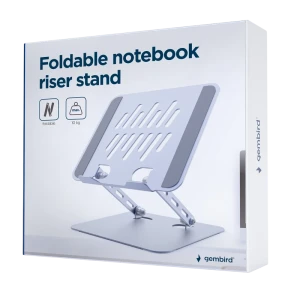 Stand pentru laptop gembird nbs-d1-04, 15,6", argintiu Thumbnail 4