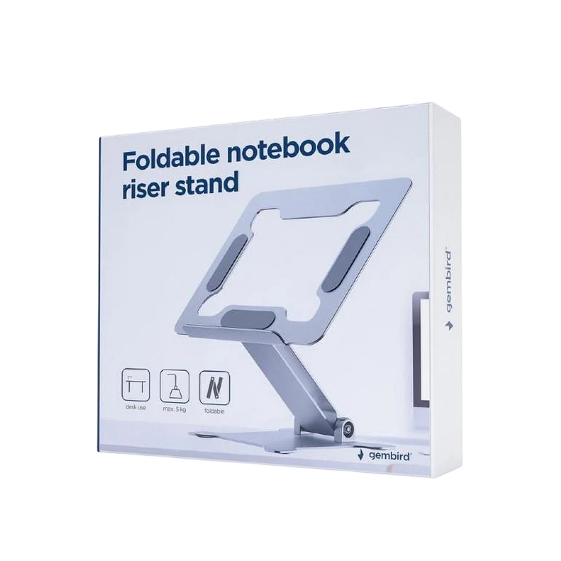 Stand pentru laptop gembird nbs-d1-03, 15,6", argintiu 11