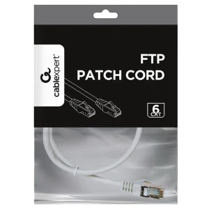 Patch cord cablexpert pp6-0.5m/w, cat6 ftp , 0,5m, alb Thumbnail 3