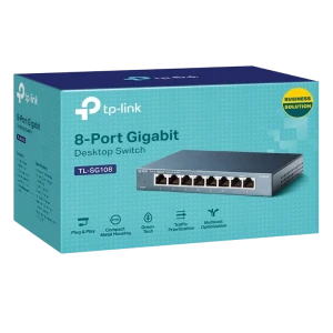 Switch de rețea tp-link tl-sg108, 8x 10/100/1000 mbps Thumbnail 2
