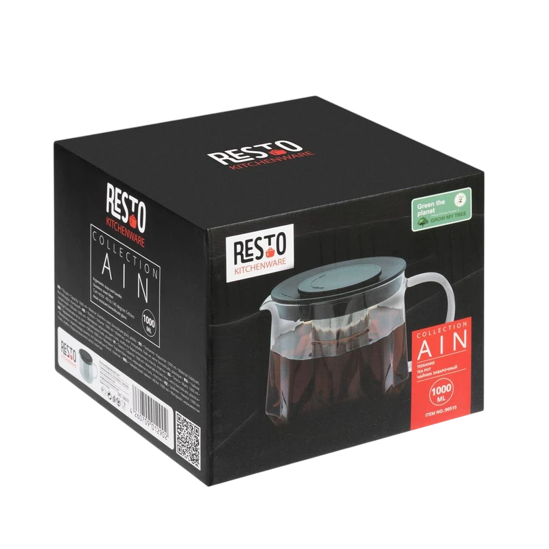 Ceainic cu infuzor resto 90515, 1l, transparent 4