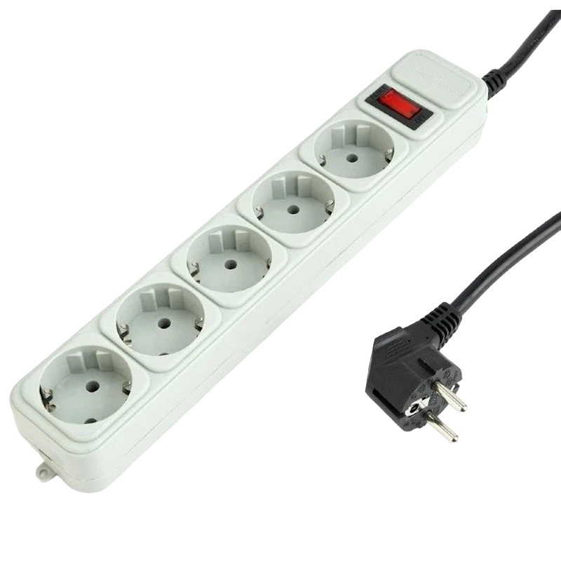 Сетевой фильтр gembird gmb spg3-b-6c, 5 розеток, 1,8 м, белый 2