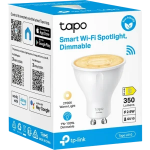 Bec cu led tp-link tapo l610, gu10, alb Thumbnail 6